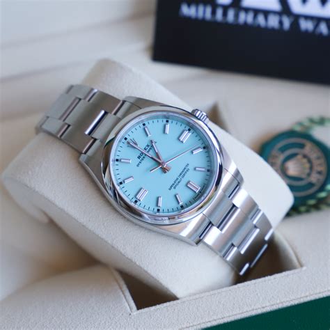 Rolex oyster perpetual blue price